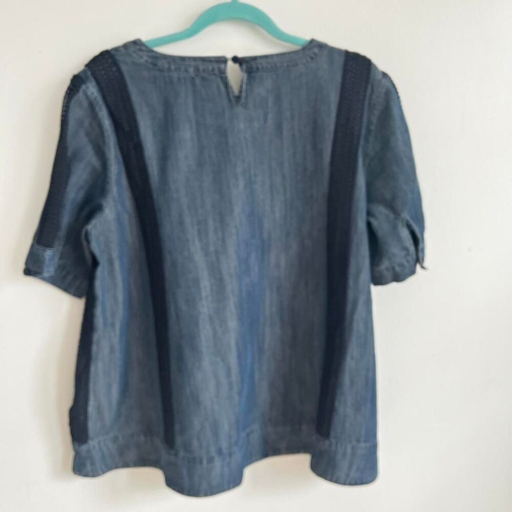 Soft-surroundings Women's Blue and Navy Blouse - Picture 2 of 8